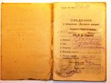 Вещевая книжка офицера красной армии