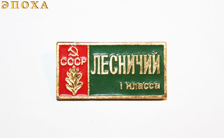 Знак  Лесничий 1 класса.