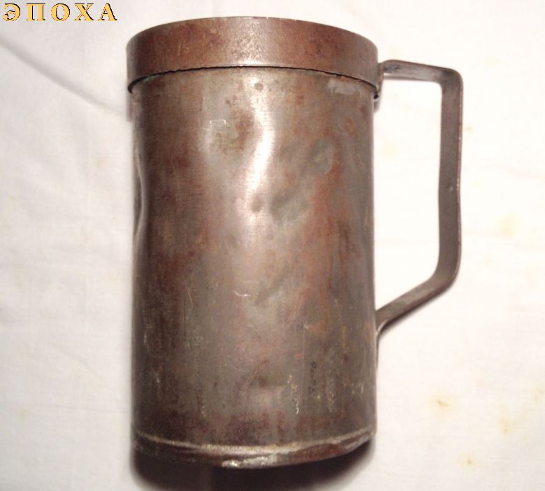 Армейская жестяная  литровая кружка