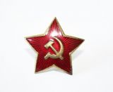 Звезда на головной убор в эмали